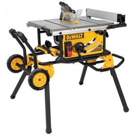 10 inch Jobsite Table Saw 32 1/2in Rip Capacity and Rolling Stand
